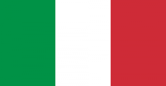 drapeau de l'Italie, vert, blanc et rouge