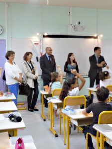 Préfet de la Charente visite l'école E. Herriot