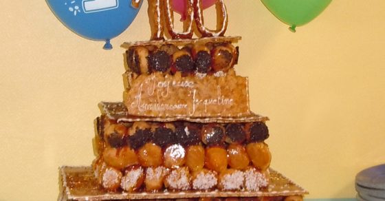 Gâteau des 100 ans de Jacqueline Collin