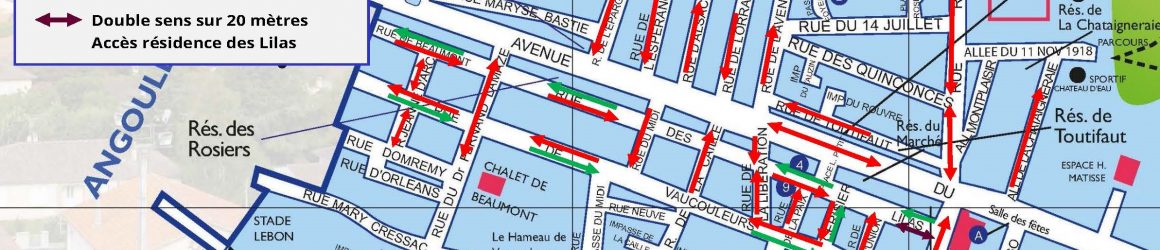 Nouveau plan de circulation de l’avenue du Général de Gaulle