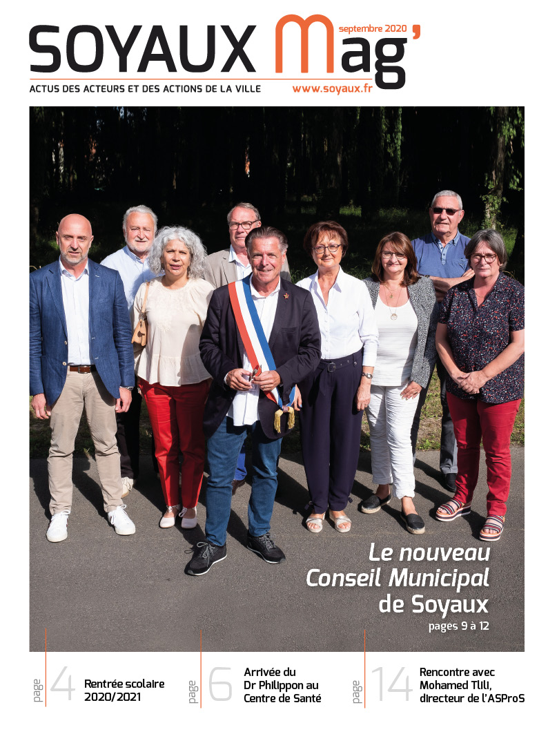 PAGE DE COUVERTURE - SOYAUX MAG SEPTEMBRE 2020