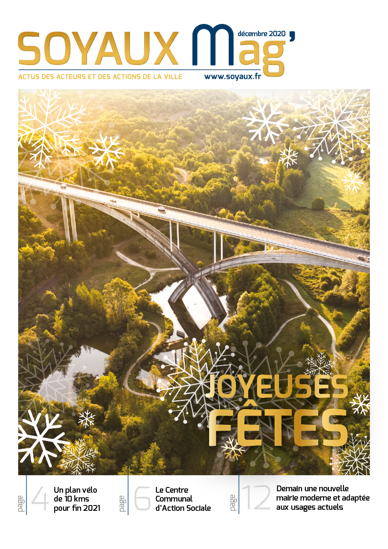 Page de couverture soyaux mag décembre 2020