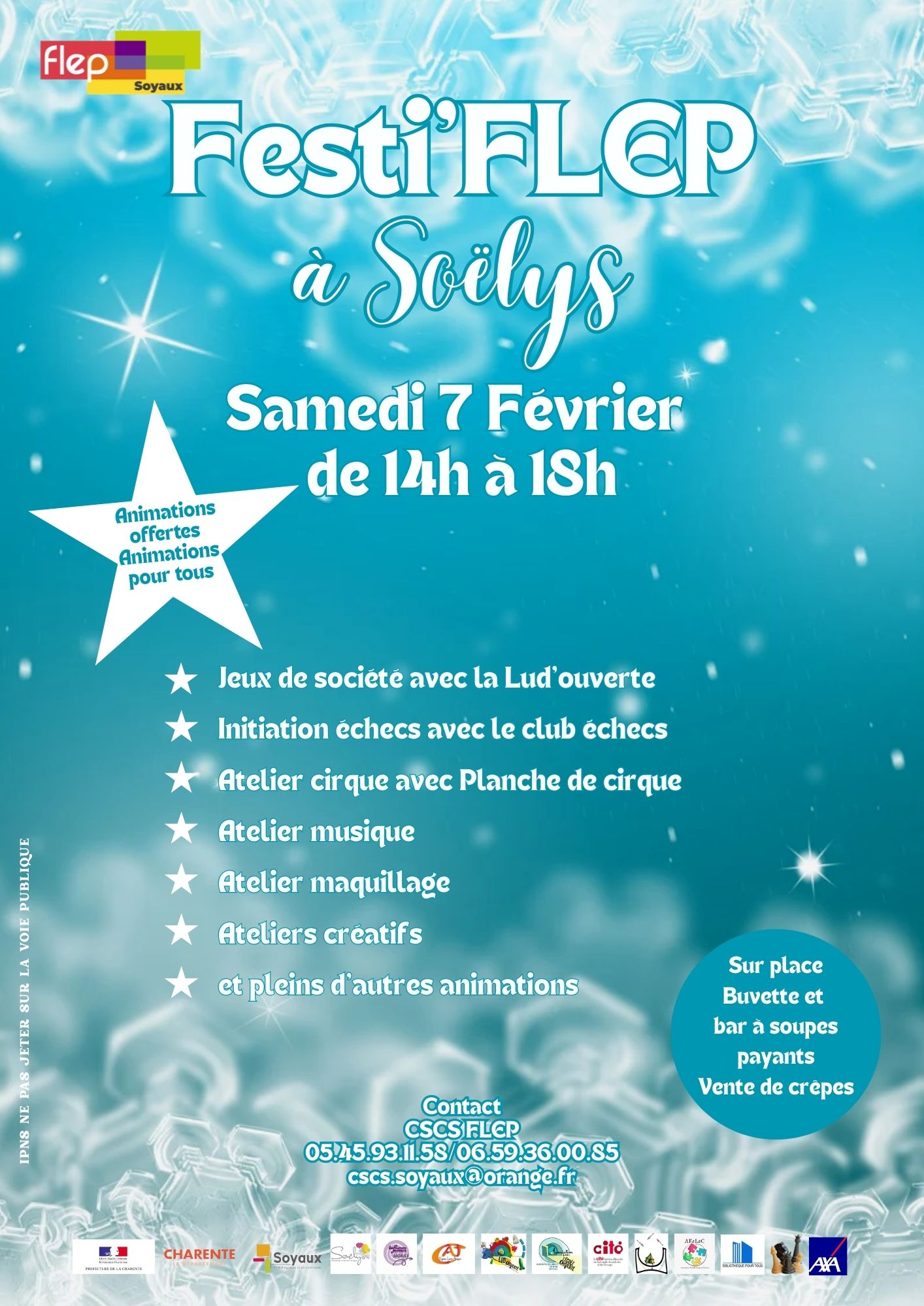 Animations offertes pour tous le samedi 7 février à Soëlys