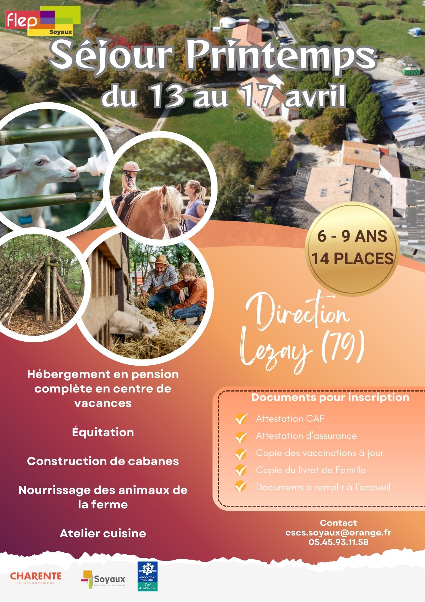 Séjour pour les jeunes pendant les vacances d'avril